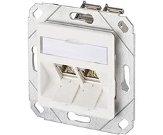 METZ CONNECT E-DAT modulis 2 port UPk Cat.6A, grynai baltas
