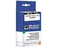 Black Point Juodas Point Juoda taškinė juosta taškiniam spausdintuvui, juoda 6 vnt. (KBPGR51CZ)