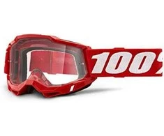100% 2 RŪGŠTIS Raudonas Goggle (nuo fog iki skaidraus, LT 88% -92%)