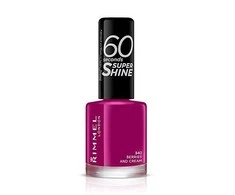 Rimmel London 60 Seconds Super Shine Nagų lakas Moterims 8 ml, 340 Berries and Cream