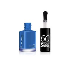 Rimmel London 60 Seconds Super Shine Nagų lakas Moterims 8 ml, 828 Danny Boy, Blue!
