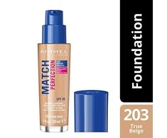 makiažo pagrindas Rimmel London Match Perfection Foundation 203 30ml