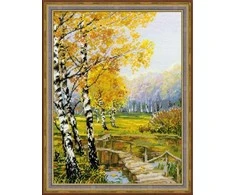 RIOLIS – Create It Yourself – Siuvinėjimo rinkinys „Beržynas“ 1134 (26x38 cm)