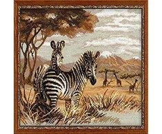 RIOLIS – Create It Yourself – Siuvinėjimo rinkinys „Savanos zebrai“ 1143 (40x30 cm)