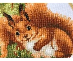 RIOLIS – Create It Yourself – Siuvinėjimo rinkinys „Voverytės“ 1491 (25x25 cm)