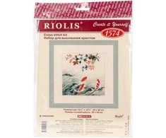 RIOLIS – Create It Yourself – Siuvinėjimo rinkinys „Šokančios žuvelės“ 1574 (40 x 40 cm)