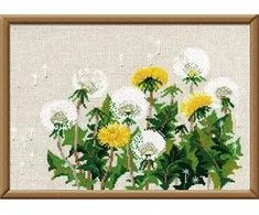 RIOLIS - Create It Yourself - Siuvinėjimo rinkinys „Kiaulpienės“ 807 (30x21 cm)