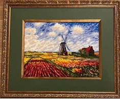 Tulpių laukas (pagal C. Monet paveikslą) - rinkinys siuvinėjimui iš RIOLIS Nr:1643