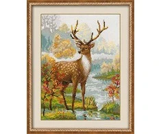 RIOLIS - Create It Yourself - Siuvinėjimo rinkinys „Elnias“ 1077 (30x40 cm)