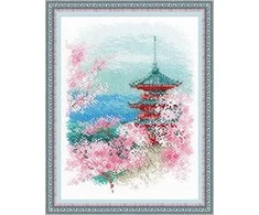 Sakura. Pagoda siuvinėjimo rinkinys iš RIOLIS Nr.: 1743
