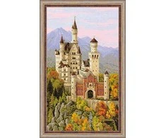 RIOLIS - Create It Yourself - Siuvinėjimo rinkinys „Noišvanšteino pilis“ 1520 (35x60 cm)