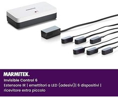 Marmitek Invisible Control 6, Garsas, TV, TV imtuvas, TV priedėlis, Juoda, Balta, 10 m, 60°, 30–60 kHz, DC, USB