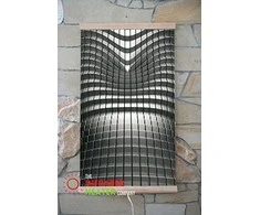 Infraraudonųjų spindulių Šildytuvas - lankstus šildymo skydelis 430W TRIO pattern 7, abstraktus, išmatavimai 100x57cm su reguliatoriumi
