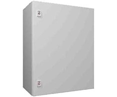 Rittal AX kompaktiškas korpusas 600x760x350 mm lakštinio plieno su montavimo plokšte viengulės durys 2 kumštelių spynos 1376 000
