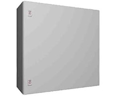 Rittal AX kompaktiškas korpusas 760x760x300 mm lakštinio plieno su montavimo plokšte viengulės durys 2 kumštelių spynos 1073 000