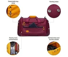 Kelioninis RivaCase DUFFLE BAG 35L/BURGUNDY Raudonas 5331 RIVACASE