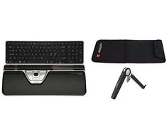 Pelė Klaviatūra Contour RollerMouse Raudona plus Travel