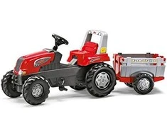 Rolly Toys RollyJunior RT pedalinis traktoriukas su priekaba
