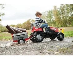 Rolly Toys RollyJunior RT pedalinis traktoriukas su priekaba
