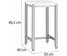 Royal Catering Skerdimo blokelis iš polietileno ant plieninio pagrindo 40 x 50 x 86,5 cm