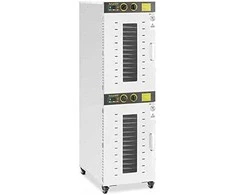 Royal Catering Pramoninė maisto džiovykla žolėms, vaisiams, 2 kameros, 32 grotelės, 40-90 C, 3150 W