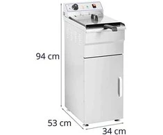 Royal Catering Gruzdintuvė laisvai pastatoma elektrinė spinta 400V 10L