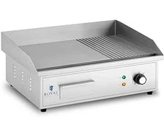 Royal Catering Elektrinė kepsninė, lygi, griovelio plokštė, 548 x 350 mm, 3000 W