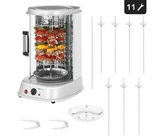 MINI skrudintuvo kepsninė kebabui, giroskopui, daržovėms, vertikali, 3in1, 1800W Royal Catering RCGV-1800-1