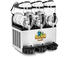 Royal Catering Granitor gėrimų aparatas slush šerbetas kokteiliai trivietis 800 W 3 x 10 l