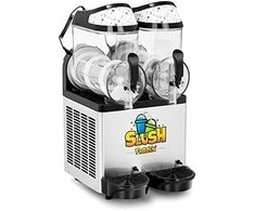 Royal Catering Granitor gėrimų aparatas slush šerbetas kokteiliai dvigubas 600 W 2 x 10 l
