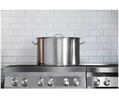 Royal Catering Maitinimo puodas su dangčiu, nerūdijančio plieno, indukcinei viryklei, 44 l