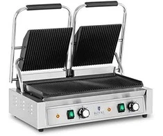 Royal Catering Dvipusės kontaktinės grotelės su grioveliais 3600 W