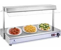 Royal Catering Elektrinės kaitlentės šildymo padėklas kompaktiškas 4 halogeninės lempos 2000W 230V