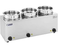 Royal Catering Bain-marie elektrinis sriubos šildytuvas 450W 230V 3 x 3,8L