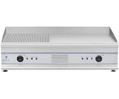 Royal Catering Elektrinis grilis 230V dvigubas didelis griovelis 100cm