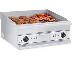 Sklandžiai grotelių plokštelė elektrinė grilis kepimui 60cm 400V Royal Catering RCG 60S
