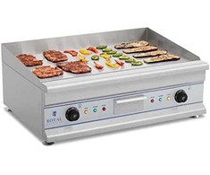Royal Catering Didelės dvigubos kepsninės, maitinamos 230V, 75cm