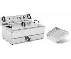 Gruzdintuvė Royal Catering Spurgų keptuvė žuviai ir traškučiams su nusausintuvu 3000 W 16 l 230 V