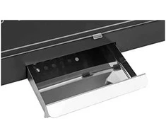 Royal Catering Profesionalus, efektyvus mobilus spragėsių aparatas ant vežimėlio 230V 1,6kW juodas
