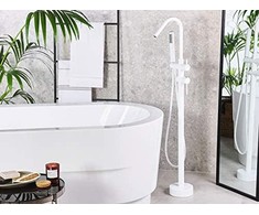 Vonios baterija Beliani Victoria Freestanding Baltas (229534)