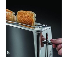 Russell Hobbs Luna Long Slot 2 riekelių skrudintuvas, pilkos spalvos