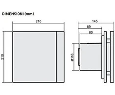 Venture Ventiliatorius SILENT-200 CZ DESIGN-3C (220-240V050HZ)