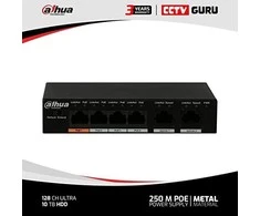 Šakotuvas SWITCH POE PFS3006-4ET-60-V2 4 PRIEVADŲ DAHUA