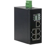Šakotuvas Planeta ISW-501T, 5x 10/100, DIN, IP30, išplėstas temperatūros diapazonas -40–75°C