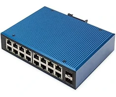 Šakotuvas Digitus INDUSTRIAL 16+2P 1G SWITCH - UNMANAGED 10/100/1000 MBITS