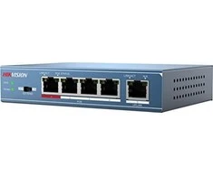 Šakotuvas SWITCH POE DS-3E0105P-E(B) 4 PRIEVADŲ Hikvision