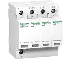 Schneider Electric Viršįtampių ribotuvas SCHNEIDER, 3P+N, 20kA, 350V; A9L20600