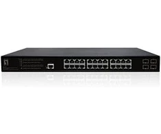 Šakotuvas Level One Jungiklis LevelOne 24x GE GEP- 2861 4xGSFP 19 "390W 24xPoE +