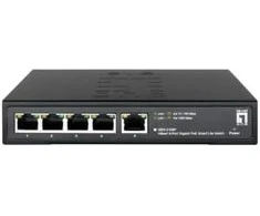 Šakotuvas Level One Jungiklis LevelOne LevelOne jungiklis 5x GE GES-2105P Hilbert 60W 4xPoE+