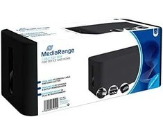 Organizer MediaRange MediaRange Kabelbox medium 318x126x135mm juodas